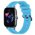 Cinturino in silicone a strisce concave da 20 mm, For Amazfit GTS 4, For Amazfit GTS 3