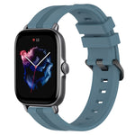Cinturino in silicone a strisce concave da 20 mm, For Amazfit GTS 4, For Amazfit GTS 3