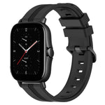 Cinturino in silicone a strisce concave da 20 mm, For Amazfit GTS 2E, For Amazfit GTS 2 Mini