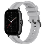 Cinturino in silicone a strisce concave da 20 mm, For Amazfit GTS 2E, For Amazfit GTS 2 Mini