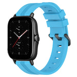 Cinturino in silicone a strisce concave da 20 mm, For Amazfit GTS 2E, For Amazfit GTS 2 Mini