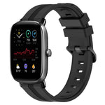 Cinturino in silicone a strisce concave da 20 mm, For Amazfit GTS 2E, For Amazfit GTS 2 Mini