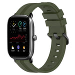 Cinturino in silicone a strisce concave da 20 mm, For Amazfit GTS 2E, For Amazfit GTS 2 Mini