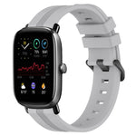 Cinturino in silicone a strisce concave da 20 mm, For Amazfit GTS 2E, For Amazfit GTS 2 Mini