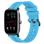 Cinturino in silicone a strisce concave da 20 mm, For Amazfit GTS 2E, For Amazfit GTS 2 Mini