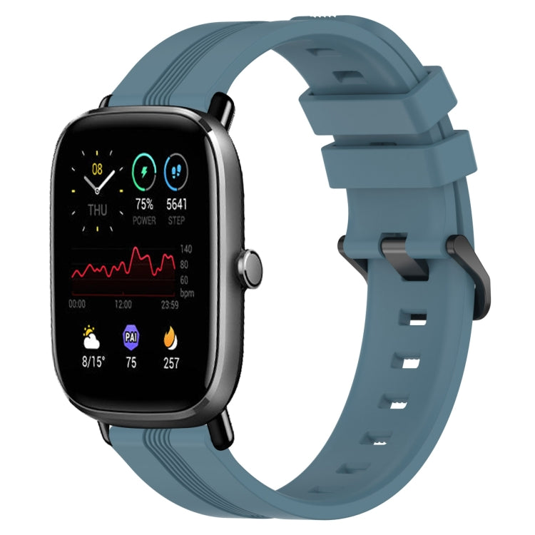Cinturino in silicone a strisce concave da 20 mm, For Amazfit GTS 2E, For Amazfit GTS 2 Mini