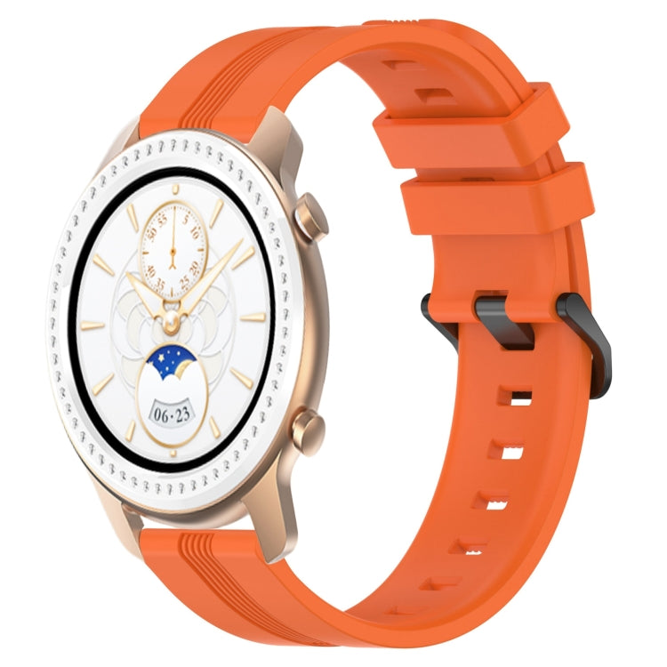Cinturino in silicone a strisce concave da 20 mm, For Amazfit GTR 42mm, For Amazfit Pop Pro