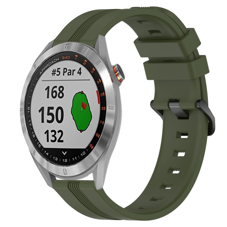 Cinturino in silicone 20 mm per Garmin Approach S40