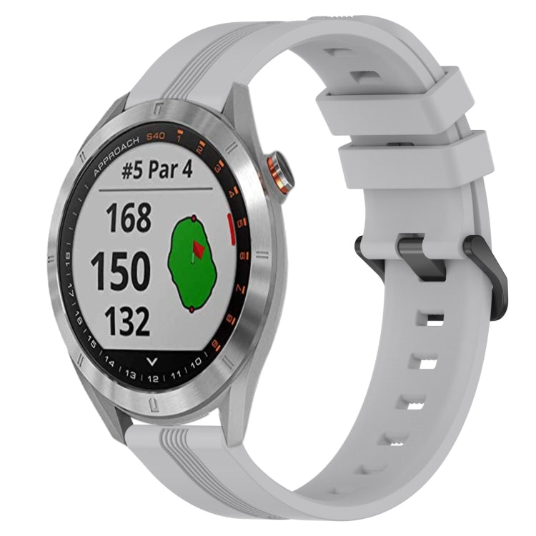 Cinturino in silicone 20 mm per Garmin Approach S40