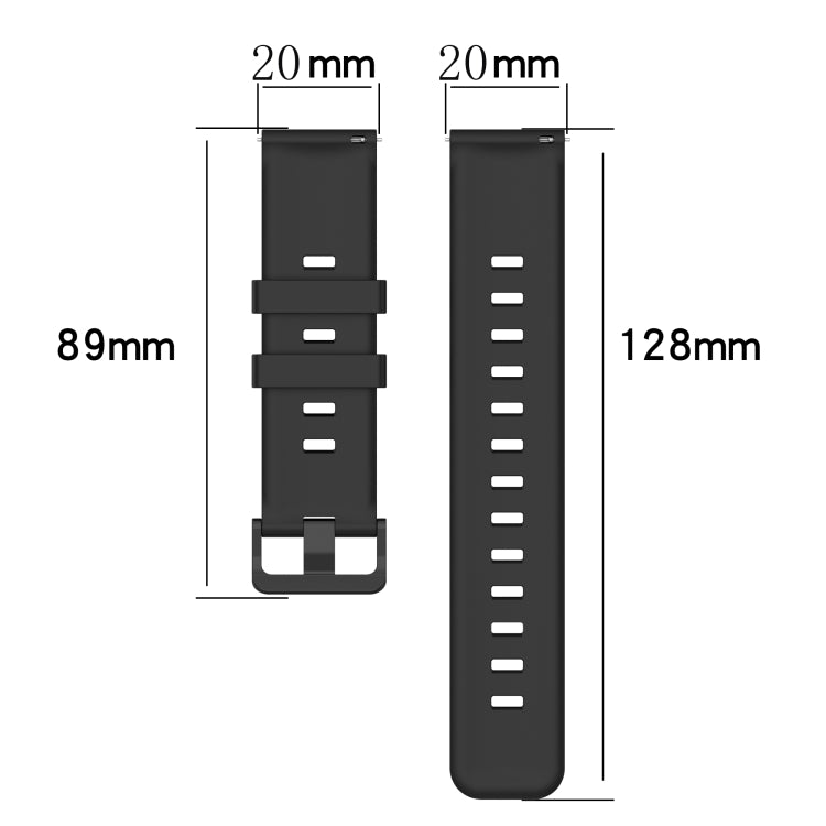 Cinturino in silicone 20 mm per Garmin Approach S40