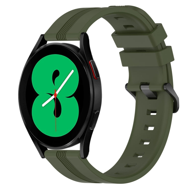 Cinturino in silicone 20mm per Samsung Galaxy Watch4 44mm e 40mm