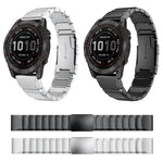 Cinturino in acciaio 22 mm con guscio di tartaruga per Garmin