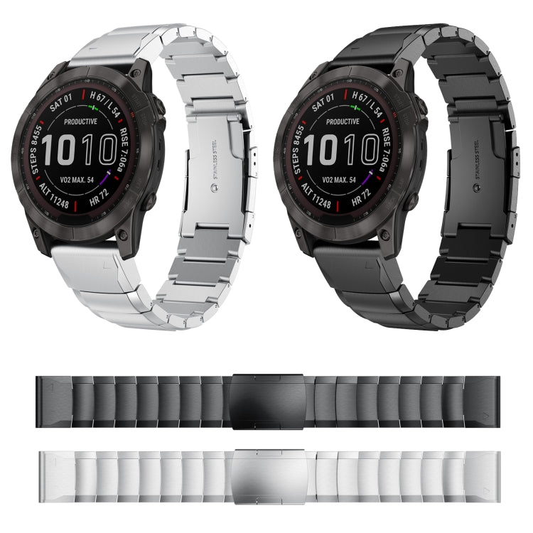 Cinturino in acciaio 22 mm con guscio di tartaruga per Garmin