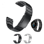 Cinturino in acciaio 22 mm con guscio di tartaruga per Garmin