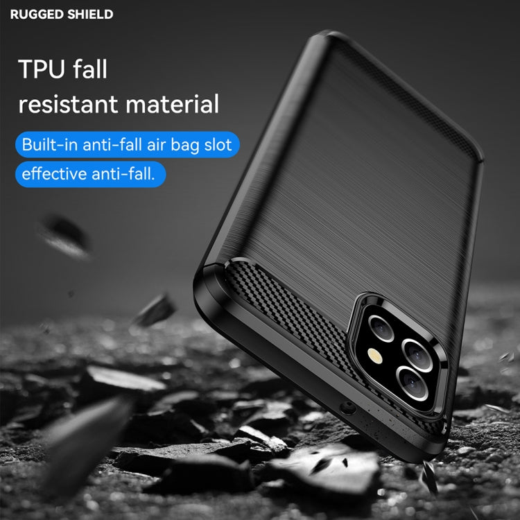 Custodia TPU fibra di carbonio per smartphone compatibili