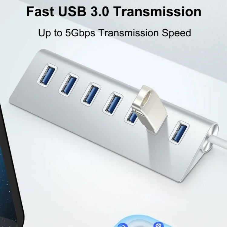 Hub USB 3.0 a 7 porte 5 Gbps con cavo alimentazione