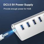 Hub USB 3.0 a 7 porte 5 Gbps con cavo alimentazione