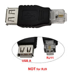 Convertitore adattatore USB femmina a RJ11 6P2C