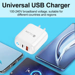 Caricabatterie USB + Type-C 20W con cavo 1 metro