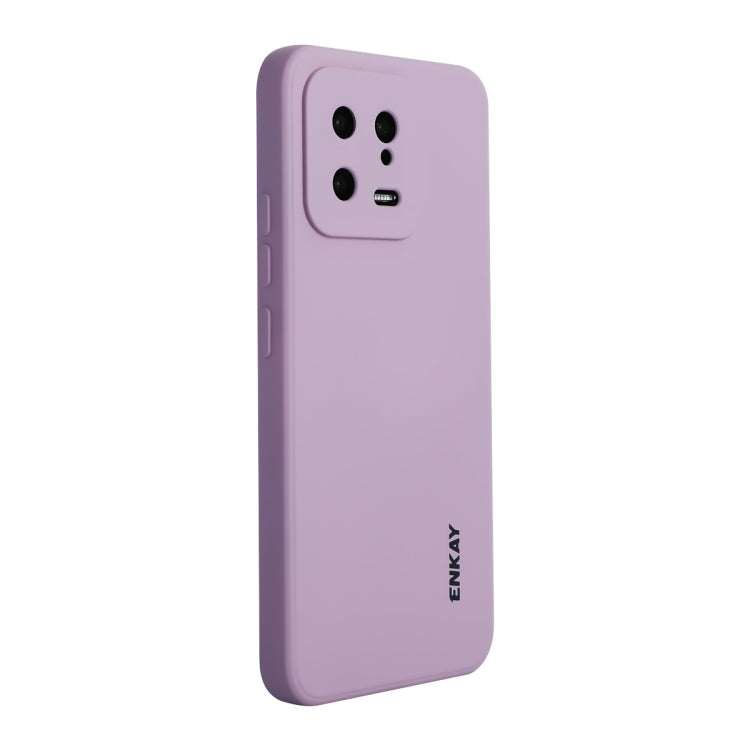 Per Xiaomi 13 ENKAY Hat-Prince Custodia per telefono antiurto in silicone liquido