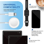 Cavo ricarica magnetico 2 in 1 per Apple Watch e iPhone 1,2 m