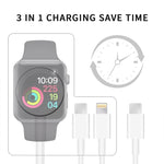 Cavo ricarica magnetico 3 in 1 USB Type-C 1,2 m