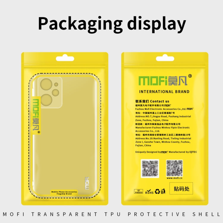 Custodia per telefono in TPU ultrasottile serie MOFI Ming, For Xiaomi Redmi Note 12 Pro Speed, For Google Pixel 7A, For ZTE Nubia Red Magic 8 / 8 Pro, For Tecno Spark 9 Pro 4G