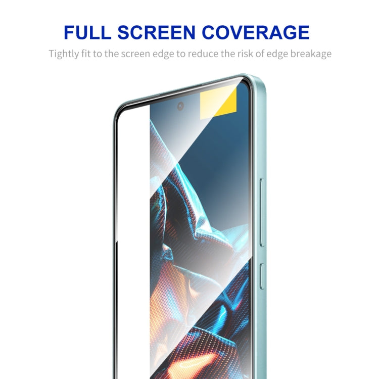 Per Xiaomi Poco X5 ENKAY Hat-Prince Full Glue 0.26mm 9H 2.5D Vetro temperato Full Film, For Xiaomi Poco X5(1pc), For Xiaomi Poco X5(2pcs), For Xiaomi Poco X5(5pcs), For Xiaomi Poco X5(10pcs)