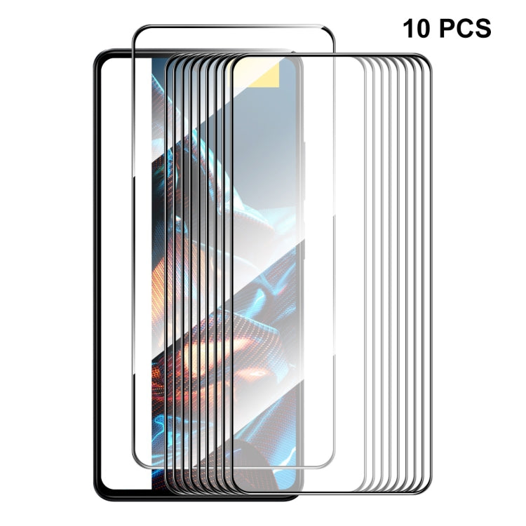 Per Xiaomi Poco X5 ENKAY Hat-Prince Full Glue 0.26mm 9H 2.5D Vetro temperato Full Film, For Xiaomi Poco X5(1pc), For Xiaomi Poco X5(2pcs), For Xiaomi Poco X5(5pcs), For Xiaomi Poco X5(10pcs)