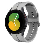 Cinturino in silicone con anello da 20 mm, For Samsung Galaxy Watch 6 Classic 47mm, For Samsung Galaxy Watch5 44mm