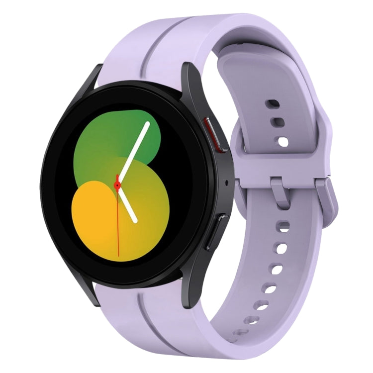 Cinturino in silicone con anello da 20 mm, For Samsung Galaxy Watch 6 Classic 47mm, For Samsung Galaxy Watch5 44mm
