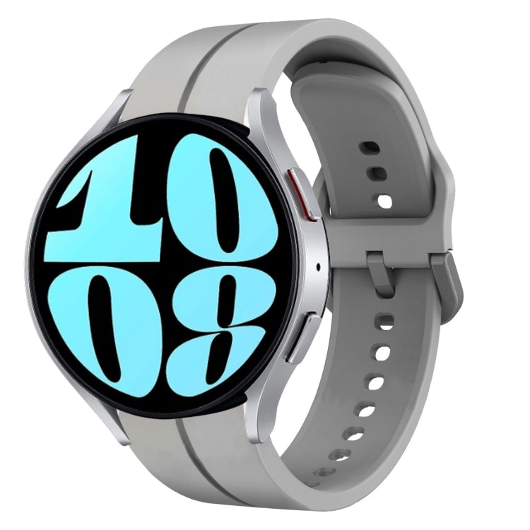Cinturino in silicone con anello da 20 mm, For Samsung Galaxy Watch 42mm, For Samsung Galaxy Watch 6 44mm