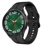 Cinturino in silicone con anello da 20 mm, For Samsung Galaxy Watch 6 Classic 47mm, For Samsung Galaxy Watch5 44mm