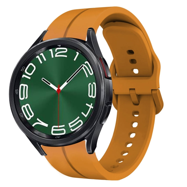 Cinturino in silicone con anello da 20 mm, For Samsung Galaxy Watch 6 Classic 47mm, For Samsung Galaxy Watch5 44mm