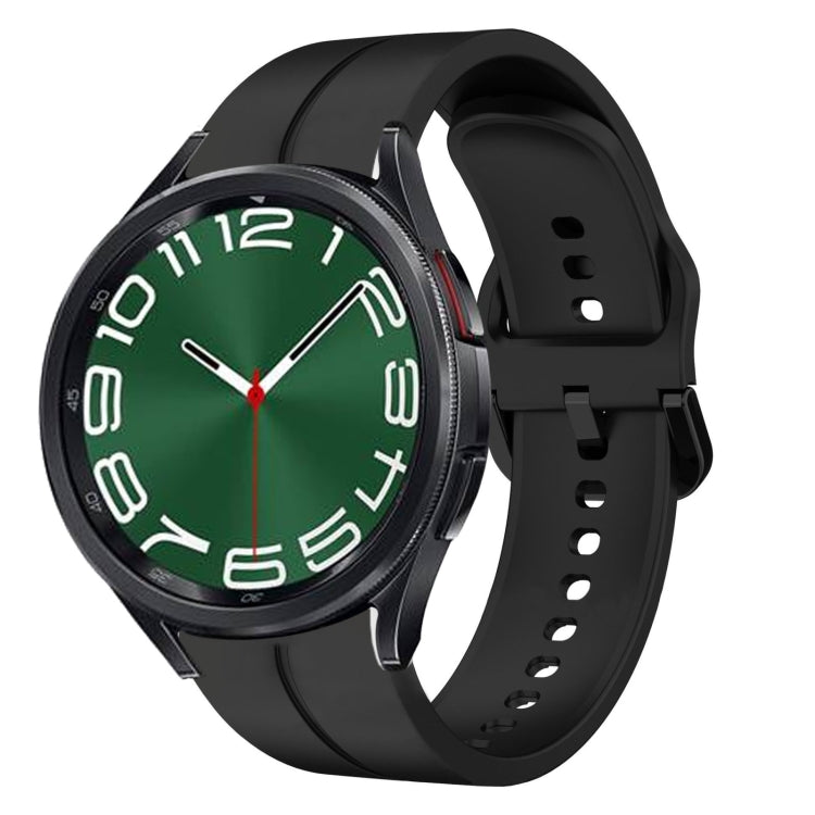 Cinturino in silicone con anello da 20 mm, For Samsung Galaxy Watch 6 40mm, For Samsung Galaxy Watch 6 Classic 43mm