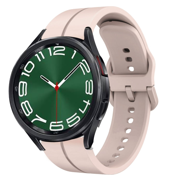 Cinturino in silicone con anello da 20 mm, For Samsung Galaxy Watch 6 40mm, For Samsung Galaxy Watch 6 Classic 43mm