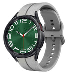 Cinturino in silicone con anello da 20 mm, For Samsung Galaxy Watch 6 40mm, For Samsung Galaxy Watch 6 Classic 43mm