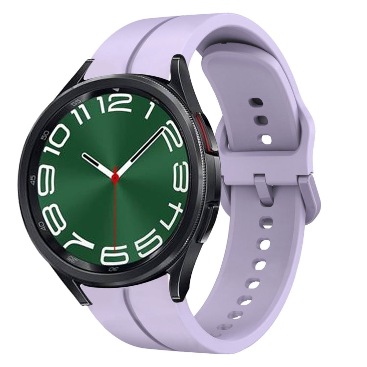 Cinturino in silicone con anello da 20 mm, For Samsung Galaxy Watch 6 40mm, For Samsung Galaxy Watch 6 Classic 43mm