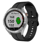 Cinturino in silicone con anello da 20 mm, For Garmin Approach S40, For Garmin Forerunner 158