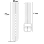 Cinturino in silicone con anello da 20 mm, For Garmin Approach S40, For Garmin Forerunner 158