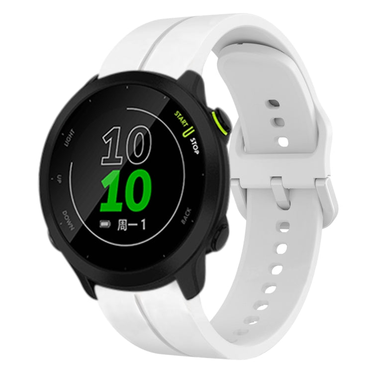 Cinturino in silicone con anello da 20 mm, For Garmin Approach S40, For Garmin Forerunner 158