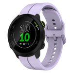 Cinturino in silicone con anello da 20 mm, For Garmin Approach S40, For Garmin Forerunner 158