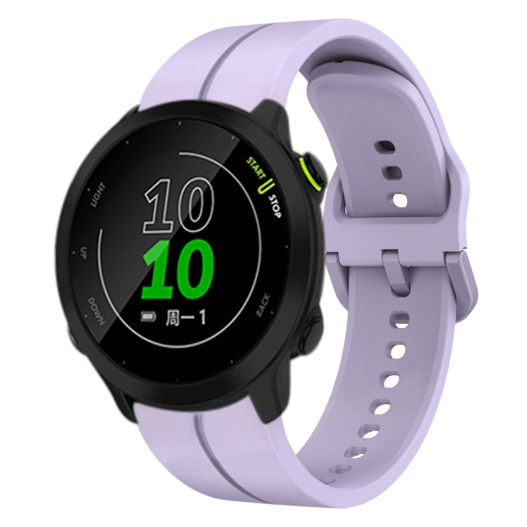 Cinturino in silicone con anello da 20 mm, For Garmin Approach S40, For Garmin Forerunner 158