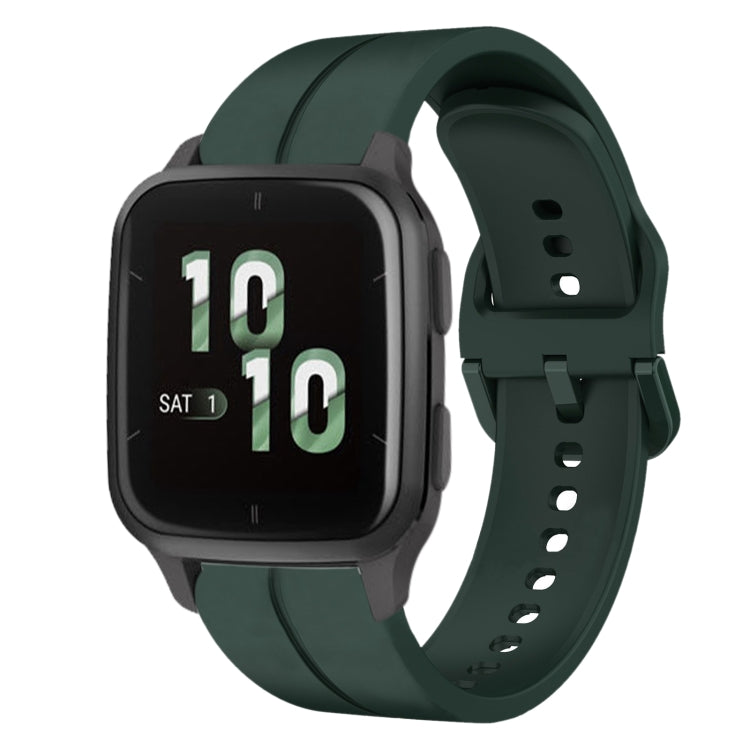 Cinturino in silicone con anello da 20 mm, For Garmin Forerunner Sq2, For Garmin Forerunner Sq2 Music