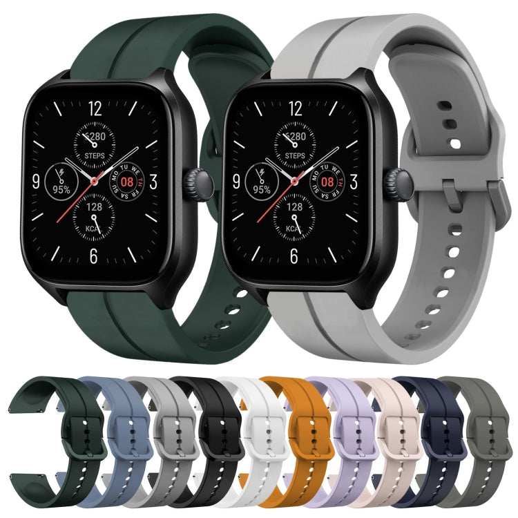 Cinturino in silicone con anello da 20 mm, For Amazfit GTS 4, For Amazfit GTS 3