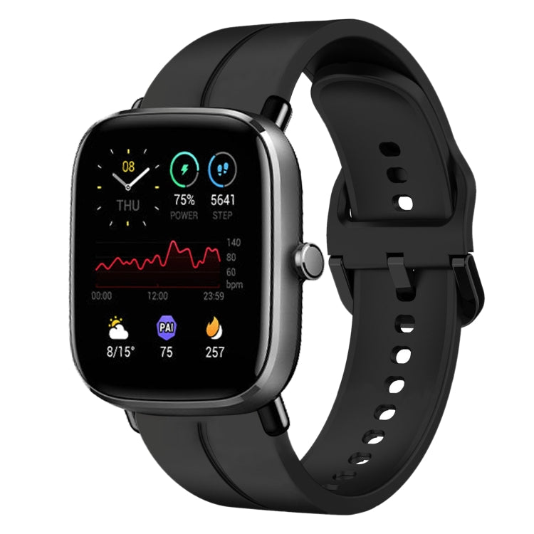Cinturino in silicone con anello da 20 mm, For Amazfit GTS 2E, For Amazfit GTS 2 Mini