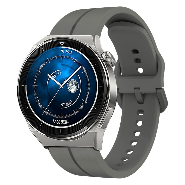 Cinturino in silicone con anello da 20 mm, For Huawei Watch GT3 Pro 43mm, For Huawei Watch GT3 42mm