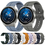 Cinturino in silicone con anello da 20 mm, For Huawei Watch GT3 Pro 43mm, For Huawei Watch GT3 42mm