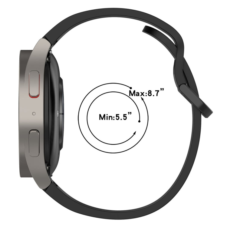 Cinturino in silicone con anello da 20 mm, For Huawei Watch GT3 Pro 43mm, For Huawei Watch GT3 42mm