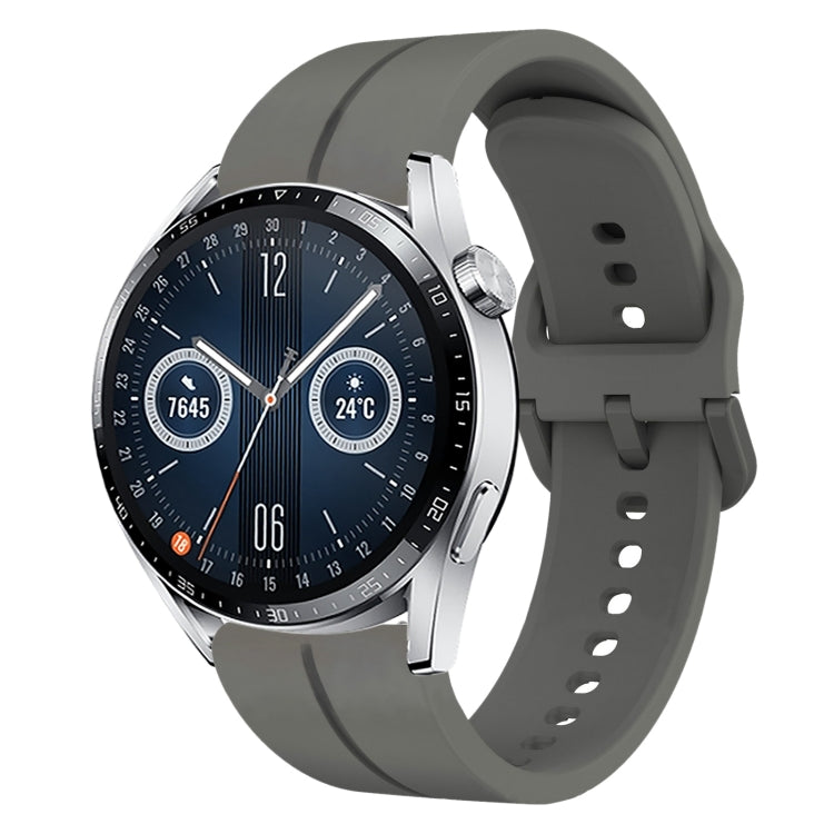 Cinturino in silicone con anello da 20 mm, For Huawei Watch GT3 Pro 43mm, For Huawei Watch GT3 42mm